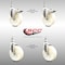 Service Caster 5 Inch 316SS Nylon Wheel Swivel 3/8 Inch Threaded Stem Caster Lock Brake, 2PK SCC-SS316TSTTL20S514-NYS-381615-2-S2 - alternate 3